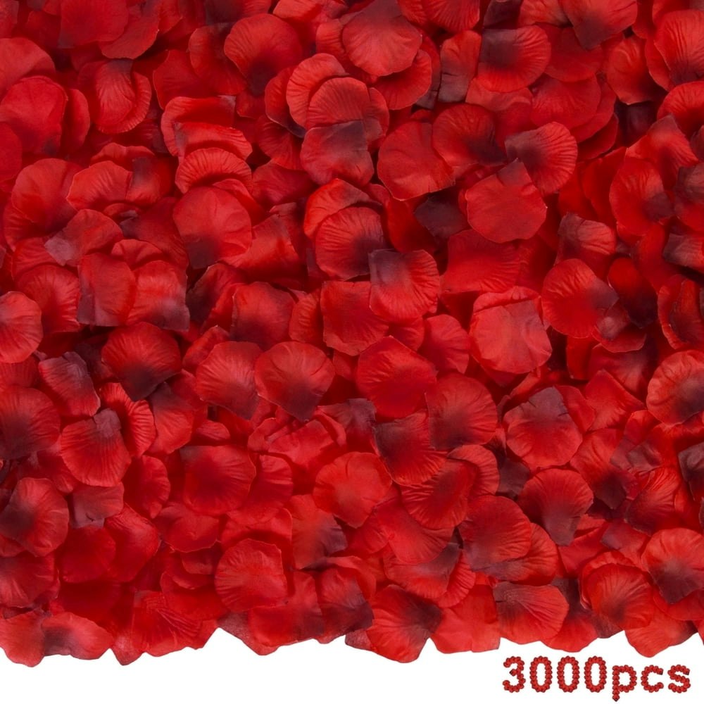 Scidweet 3,000-Piece Artificial Silk Red Rose Petals: $10.99 Scidweet 3,000-Piece Artificial Silk Red Rose Petals: $10.99