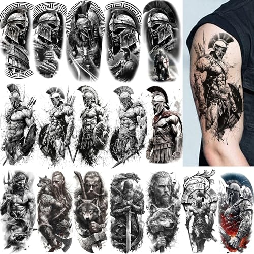 Gladiator Warrior Temporary Tattoo 17-Sheet Set: $6.67 Gladiator Warrior Temporary Tattoo 17-Sheet Set: $6.67