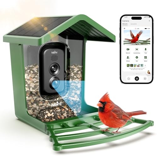 Hibird 4K Smart Bird Feeder with Solar-Powered Camera: $118.98 Hibird 4K Smart Bird Feeder with Solar-Powered Camera: $118.98