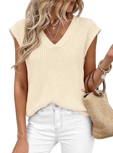 Prettygarden Women's Cap Sleeve Sweater Vest: $24.61 Prettygarden Women's Cap Sleeve Sweater Vest: $24.61
