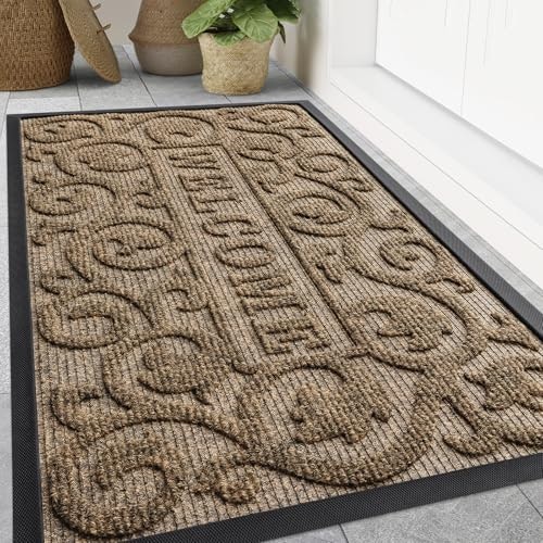 Smiry 47" x 17" Low-Profile Rubber Front Door Mat: $48.44 Smiry 47" x 17" Low-Profile Rubber Front Door Mat: $48.44