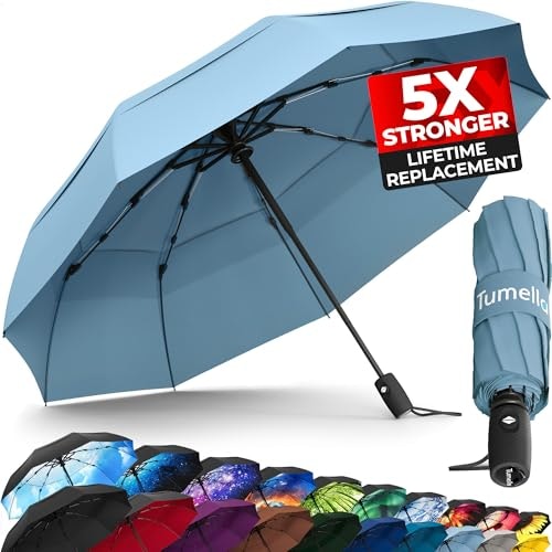 Tumella Windproof Travel Umbrella: $21.99 Tumella Windproof Travel Umbrella: $21.99