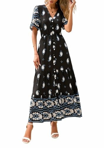 Prettygarden Women's Short Sleeve Boho Maxi Dress: $23.38 Prettygarden Women's Short Sleeve Boho Maxi Dress: $23.38