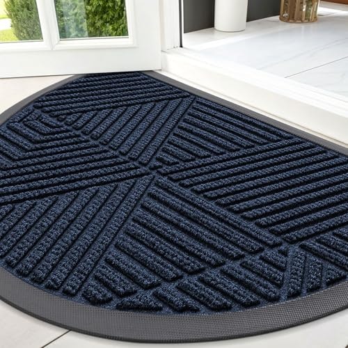 Smiry 47" x 32" Half Circle Rubber Doormat: $50.99 Smiry 47" x 32" Half Circle Rubber Doormat: $50.99