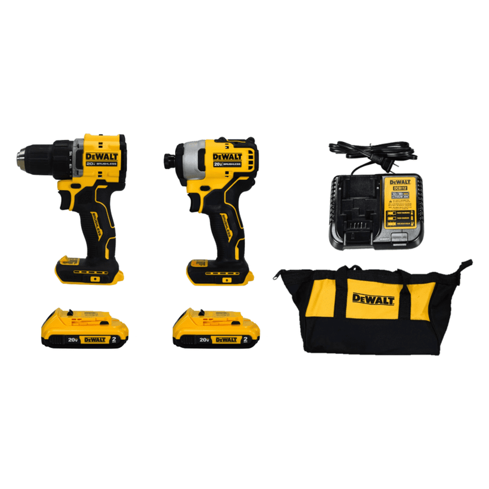 Dewalt Atomic 20V Max Brushless 2-Tool Combo Kit: $159 Dewalt Atomic 20V Max Brushless 2-Tool Combo Kit: $159