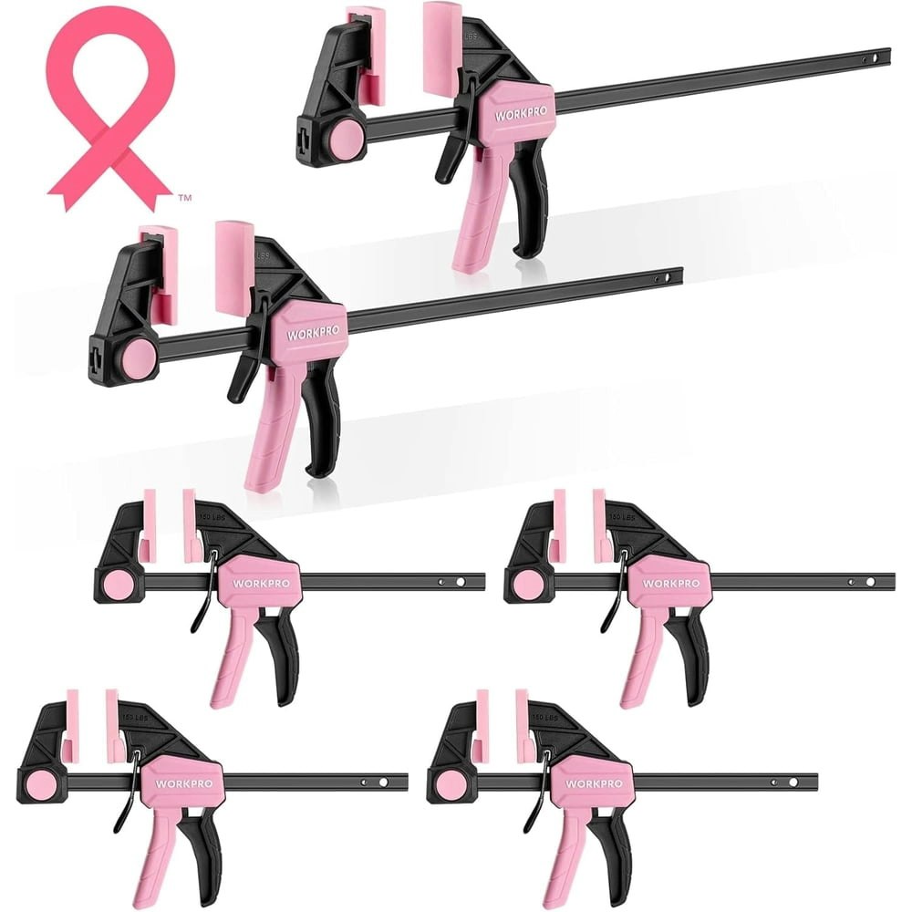 Workpro One-Handed Bar Clamps 6-Pack: $35.99