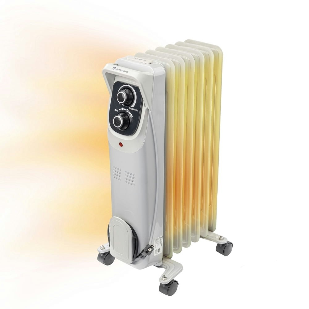 Comfort Zone 1,500W Electric Oil-Filled Radiator Space Heater: $86.19 Comfort Zone 1,500W Electric Oil-Filled Radiator Space Heater: $86.19