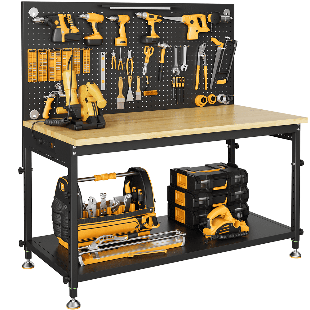 Cammoo 48-Inch Heavy Duty Workbench with Pegboard: $195.99 Cammoo 48-Inch Heavy Duty Workbench with Pegboard: $195.99