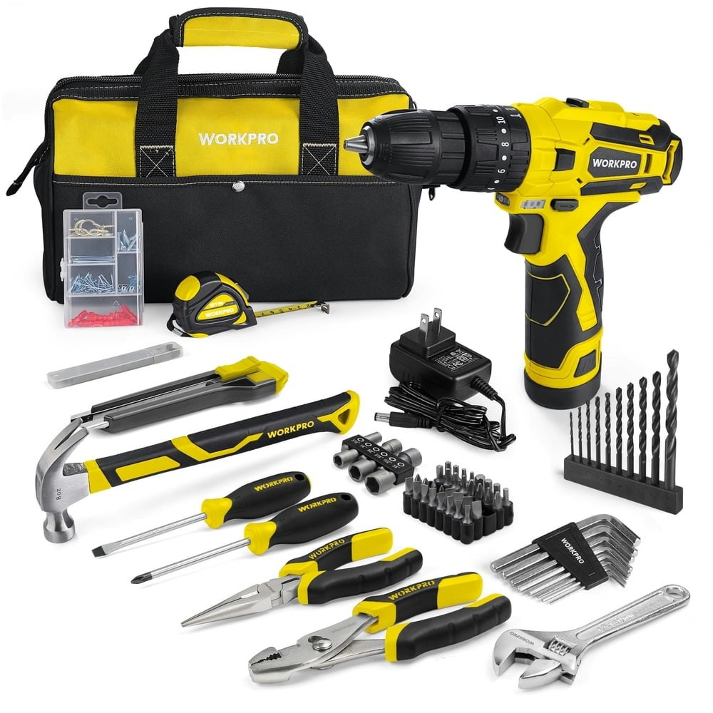 Workpro 12V 177-Piece Cordless Drill and Tool Kit: $44.99 Workpro 12V 177-Piece Cordless Drill and Tool Kit: $44.99