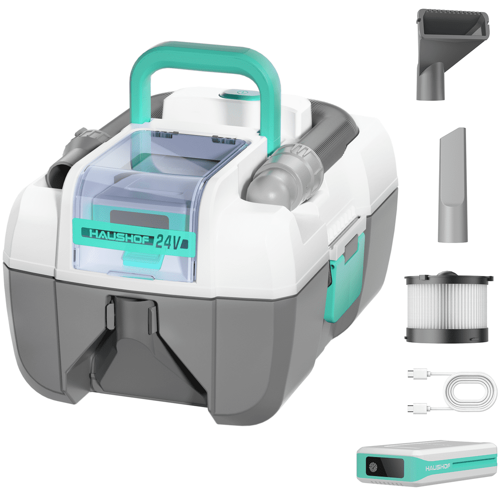 Haushof 2-Gallon Cordless Wet/Dry Shop Vacuum: $119.99 Haushof 2-Gallon Cordless Wet/Dry Shop Vacuum: $119.99