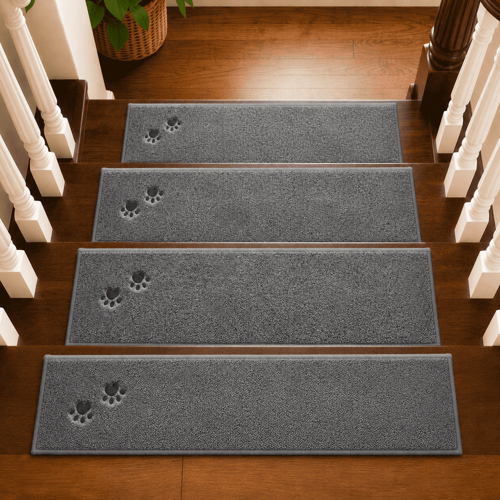 Jaatop 28" x 9" Non-Slip Stair Treads 10-Pack: $44.99 Jaatop 28" x 9" Non-Slip Stair Treads 10-Pack: $44.99