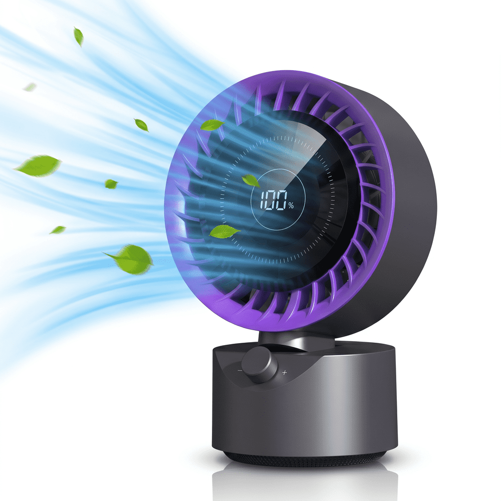 Atupen 100-Speed Desktop Fan with LED Display: $19.99