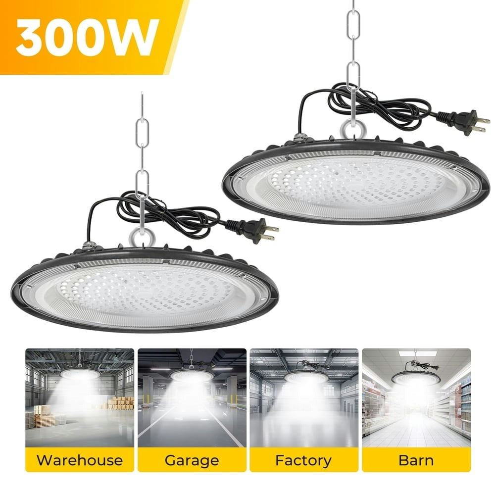 300W LED UFO High Bay Light 2-Pack: $49.99