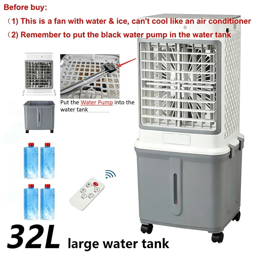 3-in-1 Evaporative Cooling Fan 32L: $92