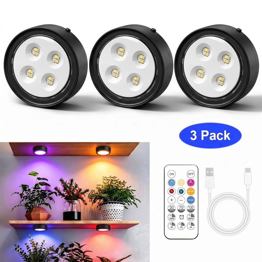 Rechargeable Full Spectrum LED Grow Light 3-Pack: $21.59 Rechargeable Full Spectrum LED Grow Light 3-Pack: $21.59