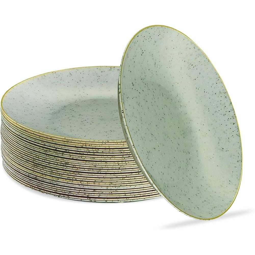 Plasticpro 7-inch Granite Plastic Dinner Plates 30-Pack: $15.99