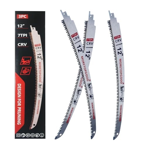 Moretopgood 12-inch Arc Edge Reciprocating Saw Blade 3-Pack: $11.36 Moretopgood 12-inch Arc Edge Reciprocating Saw Blade 3-Pack: $11.36