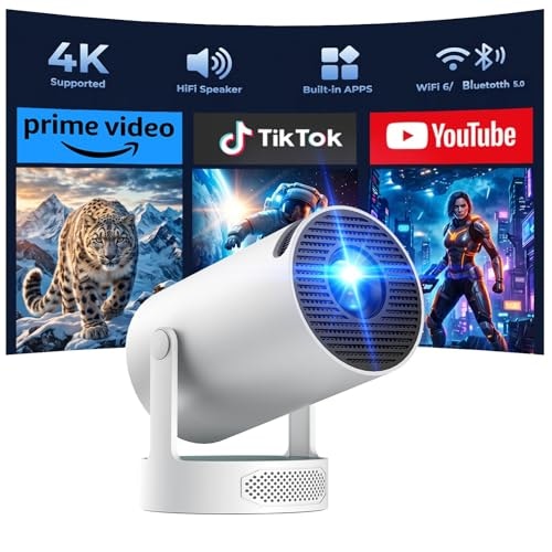 Portable 4K-Support Mini Projector with WiFi and Bluetooth: $59.98 Portable 4K-Support Mini Projector with WiFi and Bluetooth: $59.98