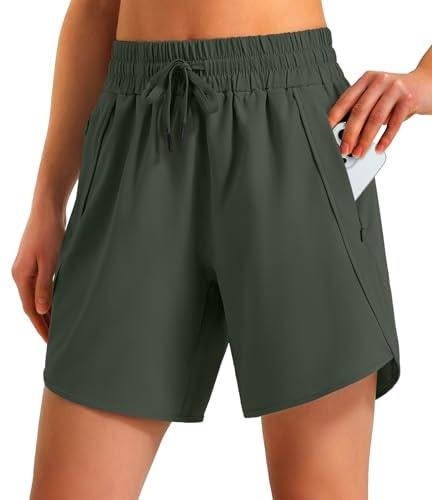 Ksmien Women's Quick-Dry Athletic Running Shorts: $19.95 Ksmien Women's Quick-Dry Athletic Running Shorts: $19.95