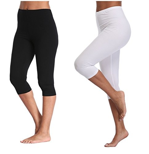 Kotii Women's Lightweight Capri Yoga Leggings: $18.99 Kotii Women's Lightweight Capri Yoga Leggings: $18.99