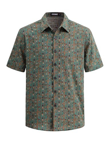 Tixmie Men's Floral Hawaiian Short-Sleeve Button-Down Shirt: $16.99 Tixmie Men's Floral Hawaiian Short-Sleeve Button-Down Shirt: $16.99