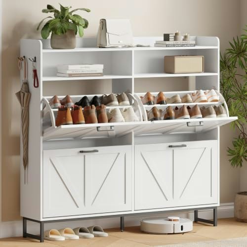 Xixini 4-Drawer Shoe Storage Cabinet: $144.49