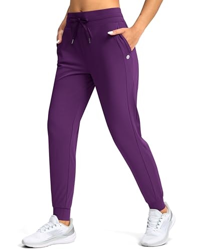 Women's High-Waisted Jogger Pants with Zipper Pockets: $28.89