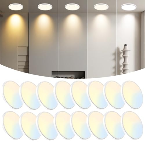 Wkoncldy 7.5-Inch LED Flush Mount Ceiling Light 16-Pack: $70.54