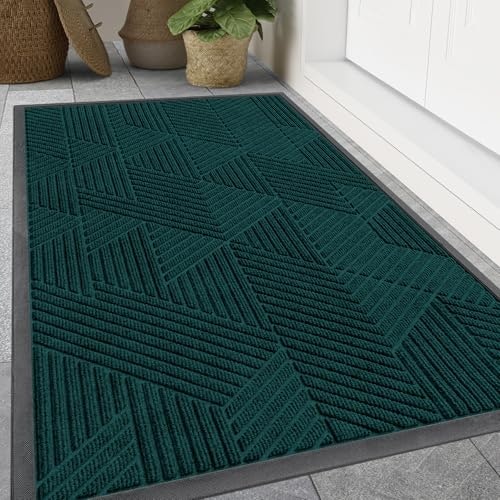 Smiry 47" x 32" Low-Profile Rubber Front Door Mat: $53.54