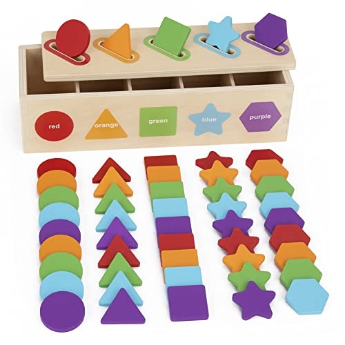 Montessori Color Sorting and Stacking Toy: $16.99 Montessori Color Sorting and Stacking Toy: $16.99