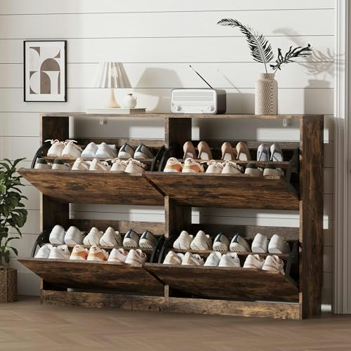 Xixini 4-Drawer Shoe Storage Cabinet: $110.49