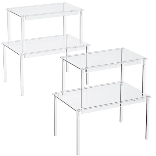 Delamu Clear Stackable Acrylic Cabinet Organizer Shelf: $24.67 Delamu Clear Stackable Acrylic Cabinet Organizer Shelf: $24.67