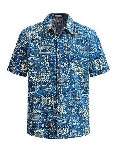Tixmie Men's Floral Hawaiian Short-Sleeve Button-Down Shirt: $16.99 Tixmie Men's Floral Hawaiian Short-Sleeve Button-Down Shirt: $16.99