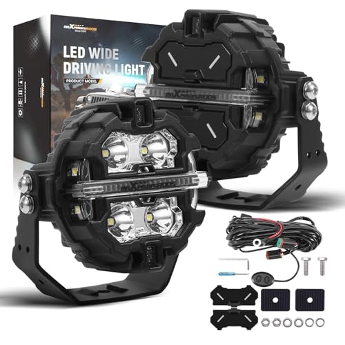 Maxpeedingrods 3.5-inch 160W LED Off-Road Lights w/Amber White DRL Side Shooter: $84.99 Maxpeedingrods 3.5-inch 160W LED Off-Road Lights w/Amber White DRL Side Shooter: $84.99