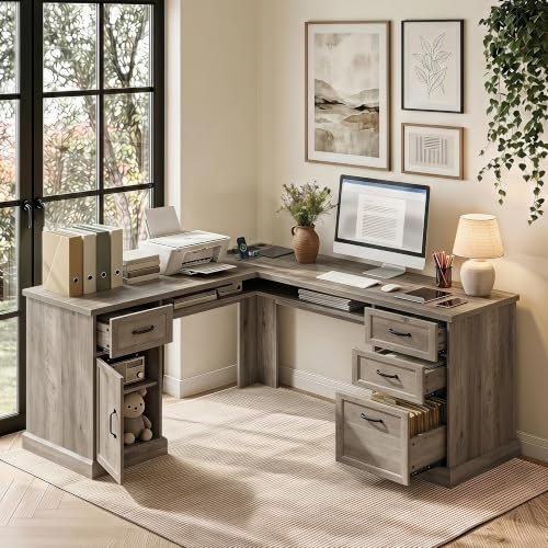 Ball & Cast L-Shaped Executive Desk: $259.99 Ball & Cast L-Shaped Executive Desk: $259.99