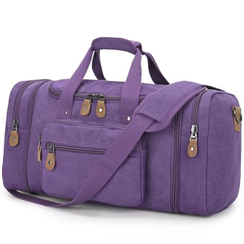 Gonex 50L Expandable Canvas Duffle Bag: $41.98