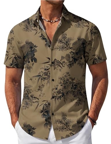 Coofandy Men's Vintage Floral Hawaiian Shirt: $14.98 Coofandy Men's Vintage Floral Hawaiian Shirt: $14.98