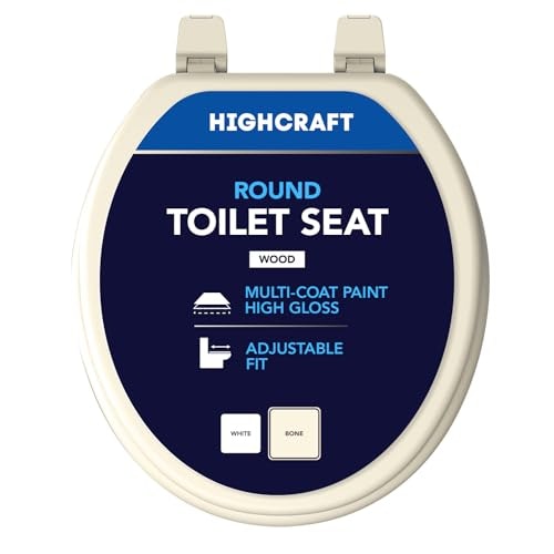Highcraft Premium Round Molded Wood Toilet Seat: $27.99 Highcraft Premium Round Molded Wood Toilet Seat: $27.99