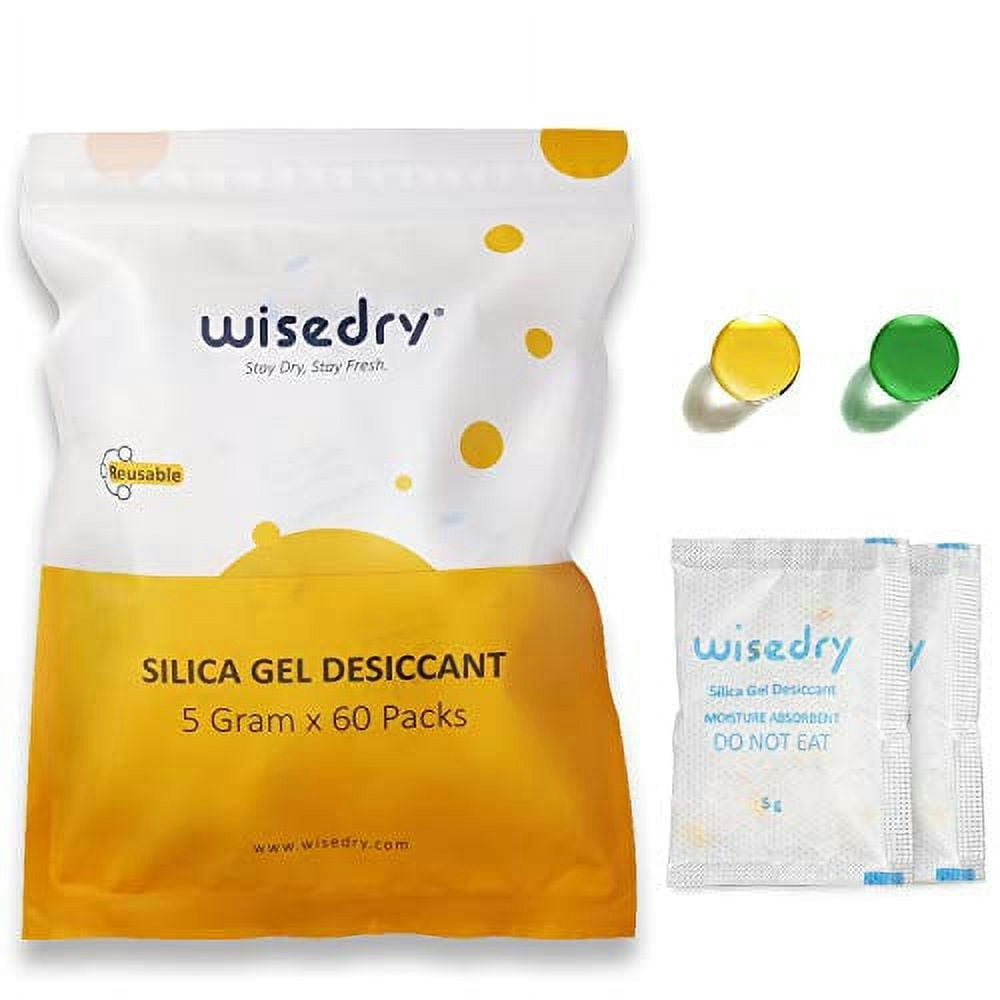 Wisedry 5-gram Silica Gel Packets 60-Pack: $9.93