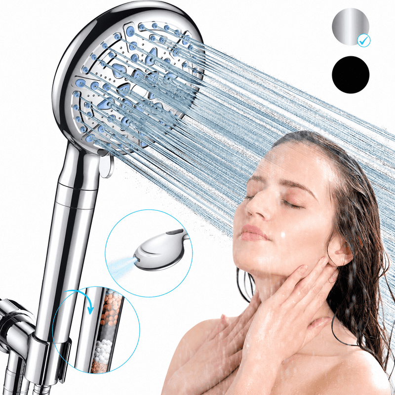 Ophanie 9-Setting Handheld Shower Head with Filter and 70-Inch Hose: $19.96 Ophanie 9-Setting Handheld Shower Head with Filter and 70-Inch Hose: $19.96