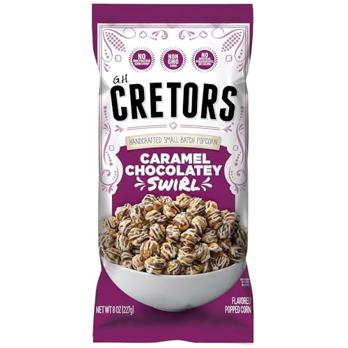 G.H. Cretors Caramel Chocolatey Swirl Popcorn 8oz 12-Pack: $50.28 G.H. Cretors Caramel Chocolatey Swirl Popcorn 8oz 12-Pack: $50.28