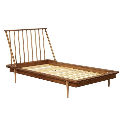 Walker Edison Mid Century Modern Solid Wood Twin Spindle Platform Bed: $149.99 Walker Edison Mid Century Modern Solid Wood Twin Spindle Platform Bed: $149.99