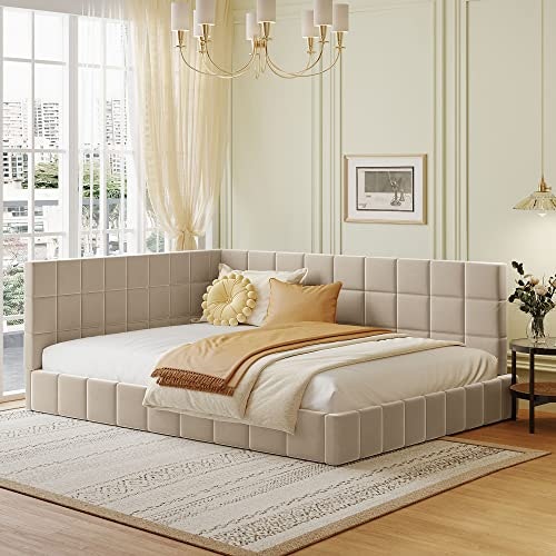 Merax Full Upholstered Velvet Daybed Frame: $239 Merax Full Upholstered Velvet Daybed Frame: $239