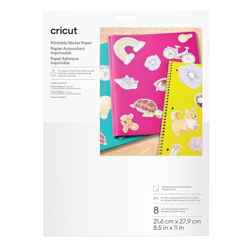 Cricut Printable Sticker Paper 8-Pack: $3.49 Cricut Printable Sticker Paper 8-Pack: $3.49