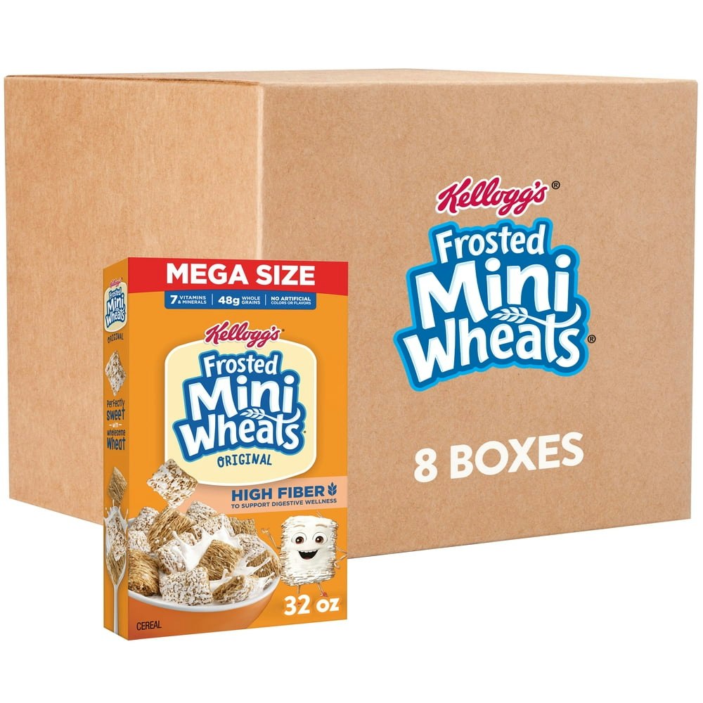 Kellogg's Frosted Mini-Wheats Original Breakfast Cereal 32-oz 8-Pack: $43.62