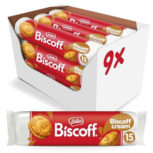 Lotus Biscoff Cream Sandwich Cookies 9-Pack: $18.27