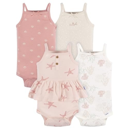 Gerber Baby Girls Sleeveless Bodysuit Multi-Pack: $17.95
