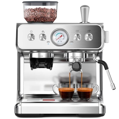 Espresso Machine with Grinder: $289.98