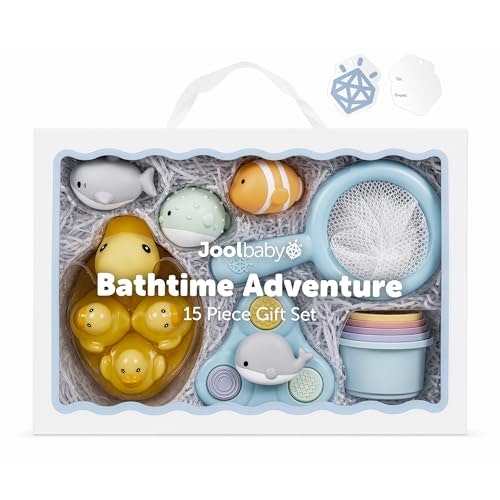 Jool Baby 15-Piece Bathtub Toy Set with Organizer: $18.39