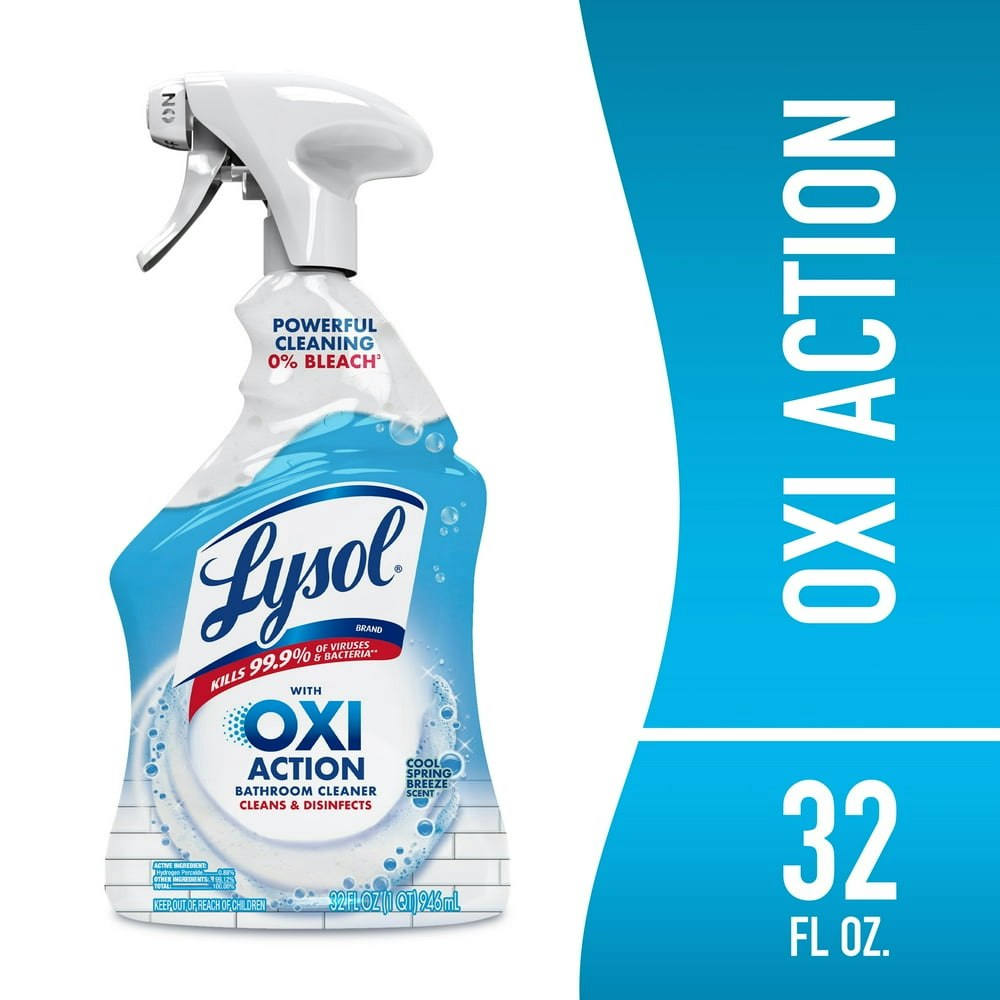Lysol Oxi Action Bathroom Cleaner 32-oz. Spray: $3.84